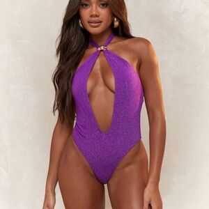 Purple swimsuit